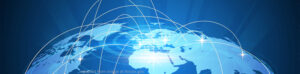 Globe with Streaks of Light, adapted from .gov image