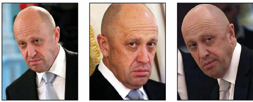 File Image with Three Photos of Yevgeny Prigozhin, adapted from image at fbi.gov