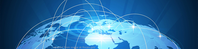 Globe with Streaks of Light, adapted from .gov image