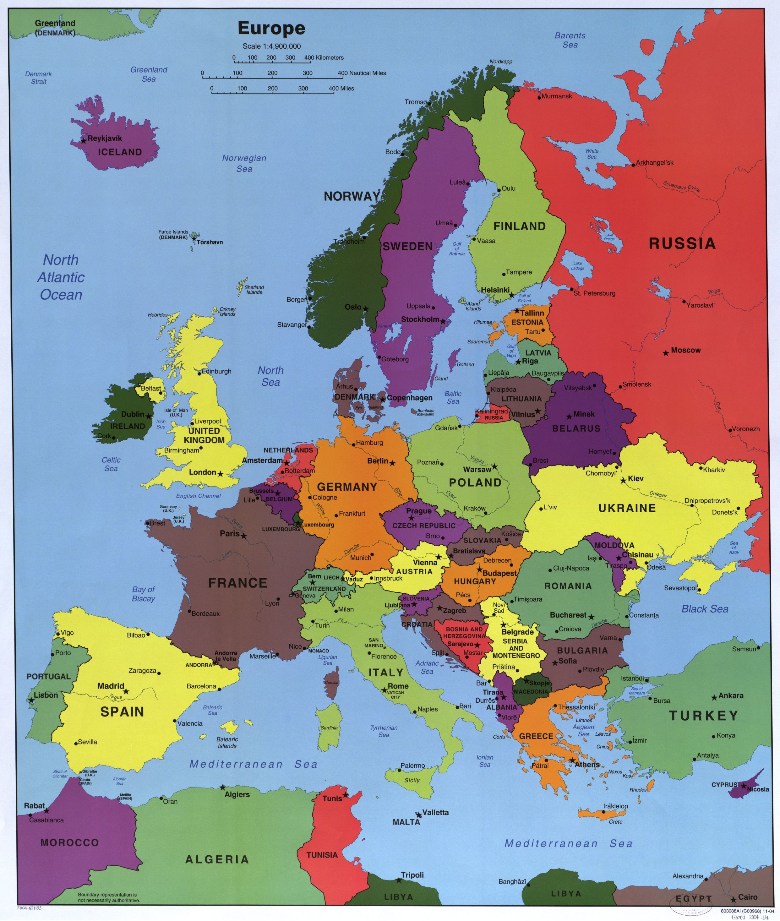 Europe Map adapted from loc.gov image