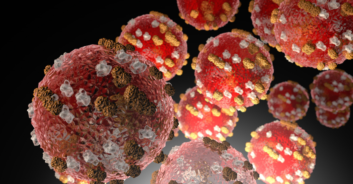 Microscopic measles images adapted from image at cdc.gov
