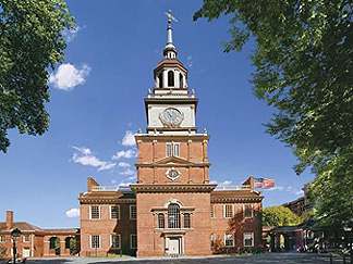 Independence Hall file photo adapted from usda.gov image