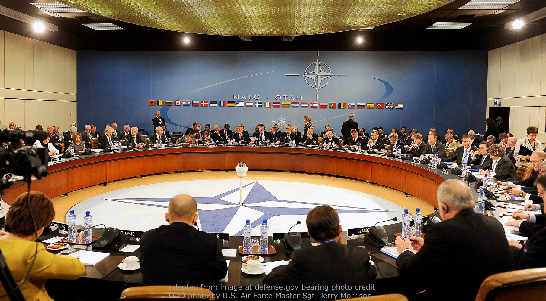 File photo of NATO meeting, adapted from .gov image