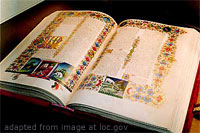 File Photo of Historic Bible adapted from loc.gov image