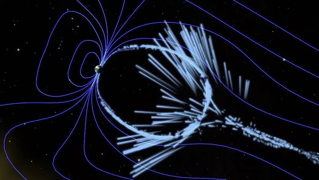 File of Photo With Splashes of Light in Space and Small Image of Planet, adapted from nasa.gov image