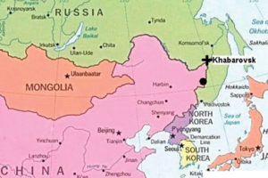 Map of Russian Far East and Environs, Also Highlighting Khabrovsk, adapted from image at cdc.gov