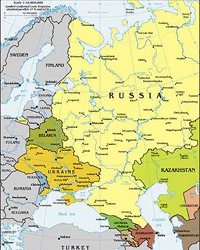 Map of European Portion of Russia and Environs